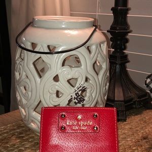 Kate Spade NY RED leather card holder